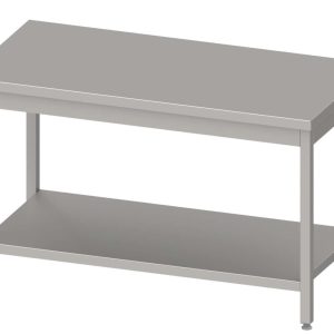 Mesa Central acero inoxidable AISI 201 con estante 1000x700x850 mm MC107 Línea Varsovia (950107100)