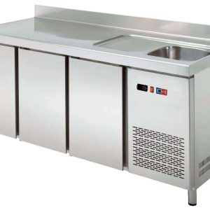 Mesa Snack Refrigerada con fregadero 3 puertas Fondo 600 de 2017 x600 x850h mm CORDOBA MRCH-200F (copia)