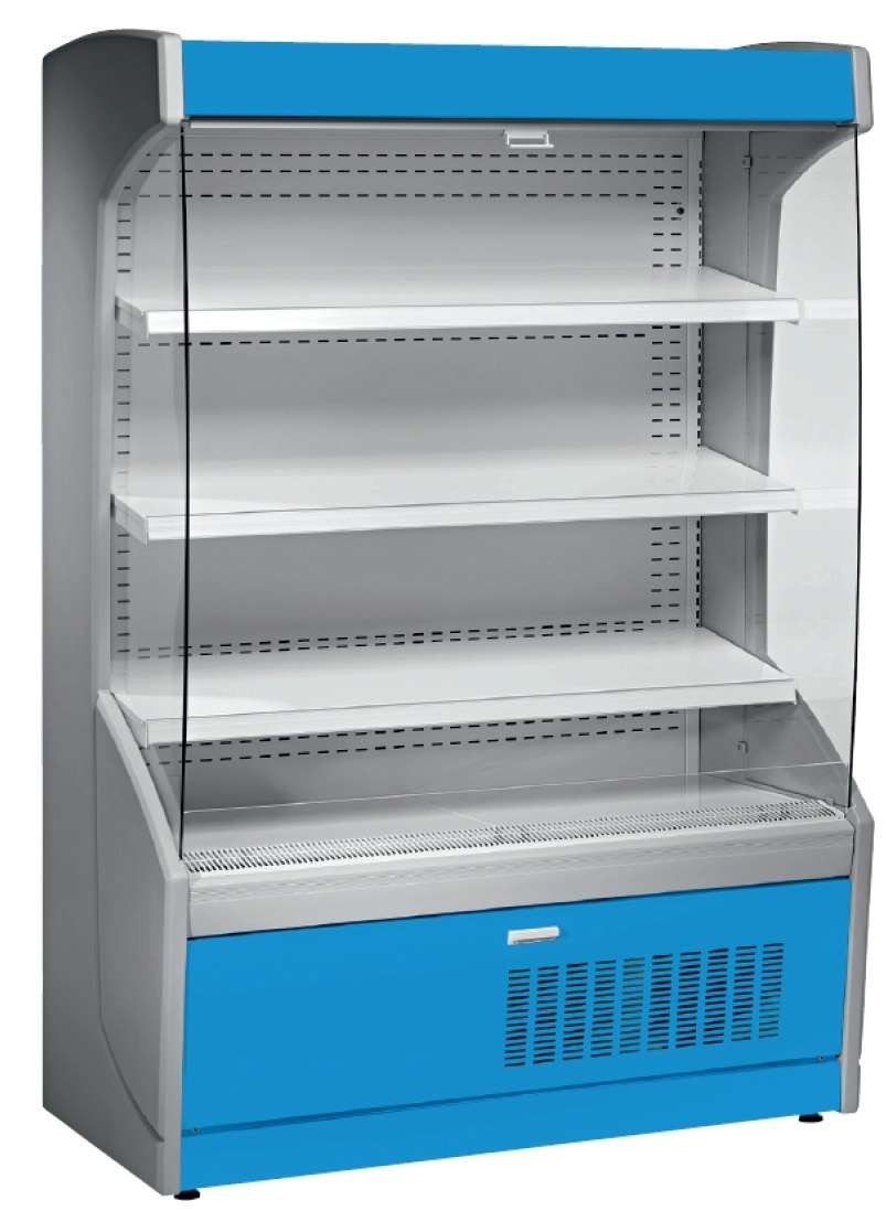 Mural Refrigerado Expositor 4 Estantes Fondo 700 de 705 x700 x1998h mm AVEIRO MPL070-A azul
