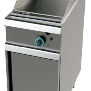 Fry tops a gas acero laminado placa lisa con mueble Serie 700 JUNEX con medidas 400x730x900h mm FT7N00L