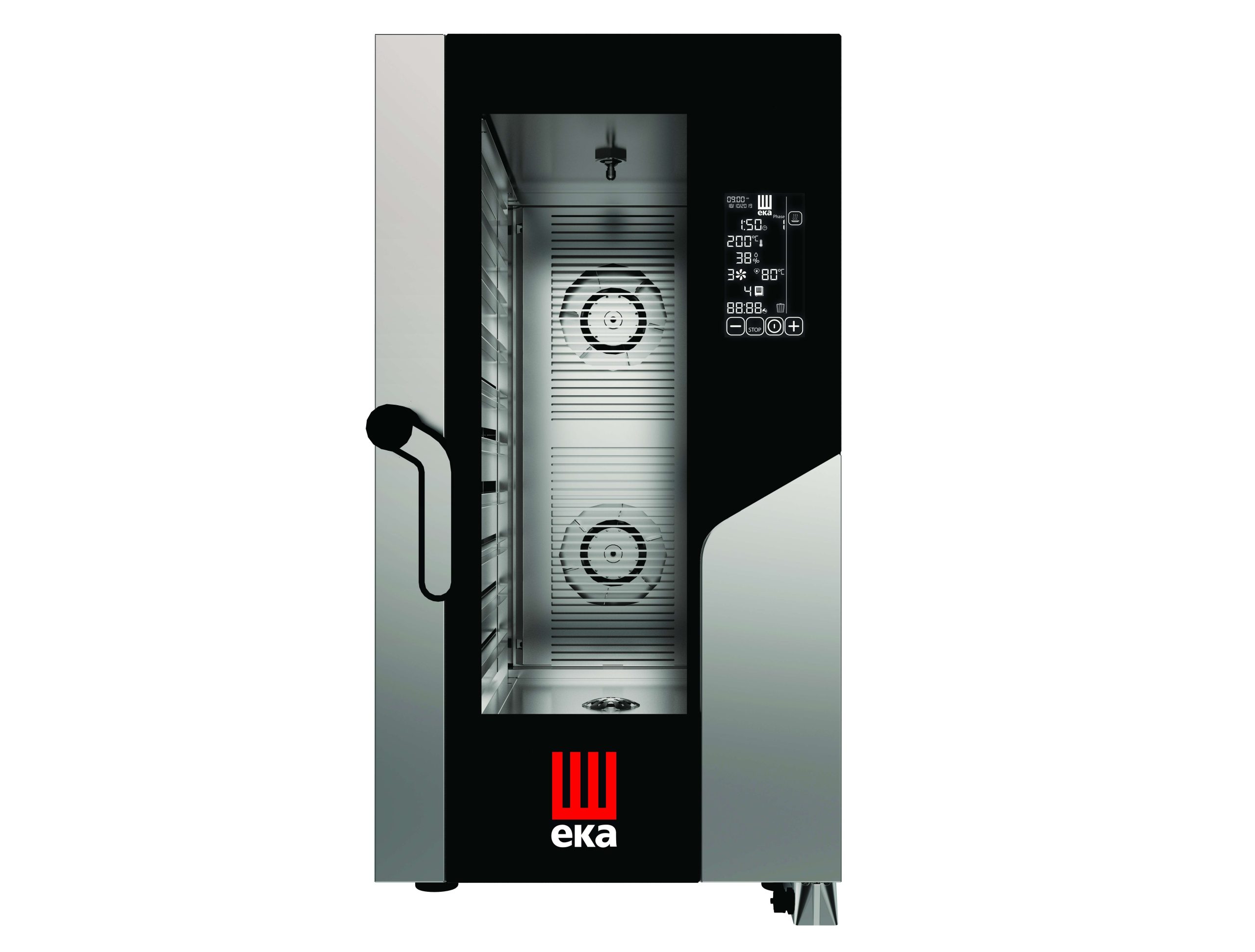 Horno eléctrico convección MILLENIAL BLACK MASK COMPACTO Gastronomía 10 bandejas GN1/1 MKF1011CBM Línea Padova
