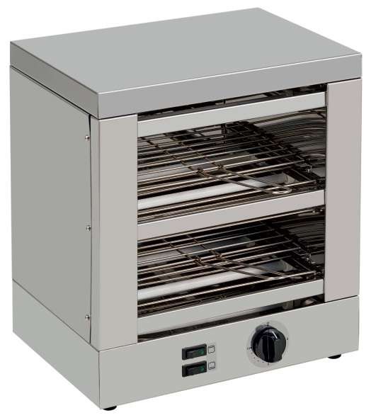 Tostador 2 pisos Slim Line resistencias de cuarzo con temporizador 1800W TE2T