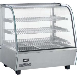 Vitrina caliente sobremostrador 120 litros de 678x568x685h mm Línea Pekín XCR-120L