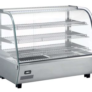 Vitrina caliente sobremostrador 160 litros de 856x568x685h mm Línea Pekín XCR-160L