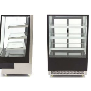 Vitrina Refrigerada Ventilada Total Cristal Recto con 3 estantes de cristal 900X810X1454h mm Línea Pekín XC400L