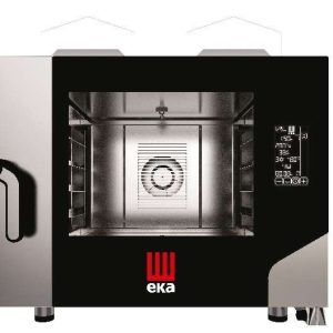 Horno a gas convección MILLENIAL BLACK MASK Pastelería/Panadería 4 bandejas 600x400 mm MKF464GBM Línea Padova