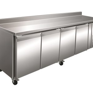 Mesa Refrigerada GN1/1 Acero Inoxidable 4 Puertas 2230x700x960h mm PEKIN GN4200TN