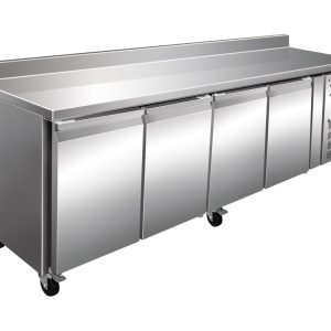 Mesa Refrigerada Snack Acero Inoxidable 4 Puertas 2230x600x960h mm PEKIN SNACK4200TN