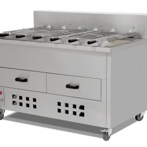 Asador Horizontal Parrilla de Brasa de 5 Espadas Línea Estambul EMP5YI