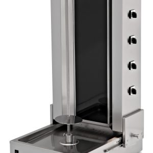 Asador Kebab Eléctrico 4 Zonas Vitrocerámica Motor Inferior y Base ajustable Línea ESTAMBUL EMPDN171