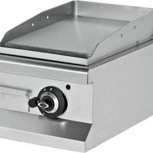Fry tops a gas sobremesa liso acero rectificado 12 mm 6,5 kW 400x664x434h mm EMP6IG010 Línea 600 Estambul