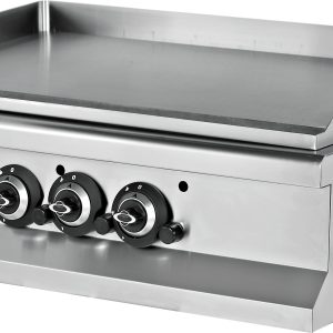 Fry tops a gas sobremesa liso acero rectificado 12 mm 19,5 kW 900x635x285h mm EMP6IG030 Línea 600 Estambul