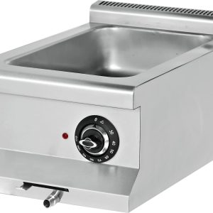 Baño María Capacidad 1-GN2/3 + 2-GN1/6 (no incluidas) 1,5 kW 400x635x285h mm EMP6SE010 Línea 600 Estambul