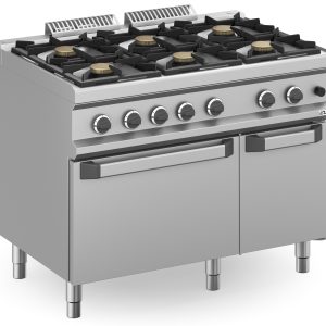 Cocina a gas 6 fuegos 6x7 Kw con Horno a Gas MFB711AFGXL MAGISTRA PLUS 700
