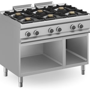 Cocina a gas 6 fuegos 6x7 Kw con Mueble MFB711AXL MAGISTRA PLUS 700